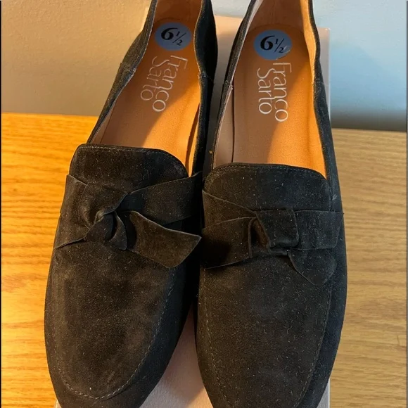 Franco Sarto | Shoes | New Franco Sarto Black Suede Loafers  display picture 3